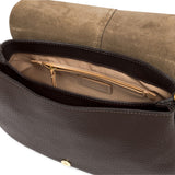 Borsa Helena Round grande pelle espresso 