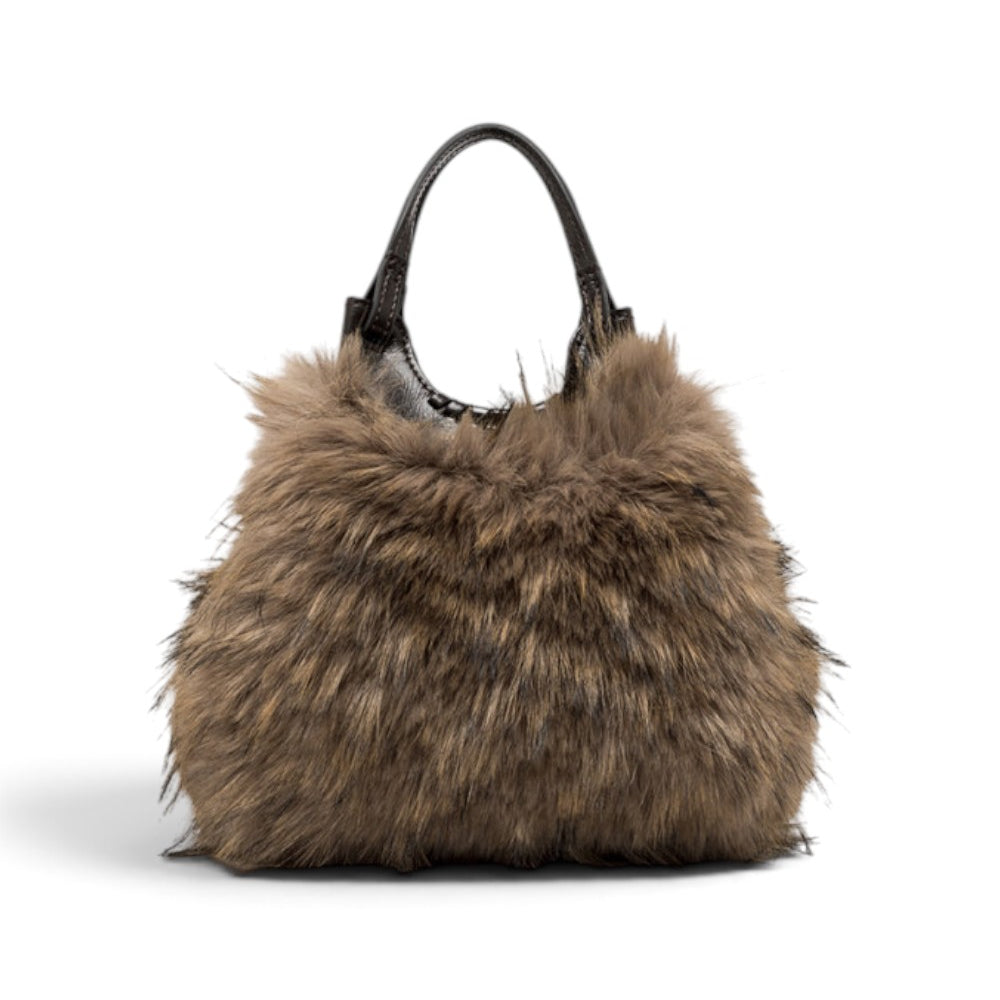 Borsa Dua ecopelliccia espresso piccola Gianni Chiarini 