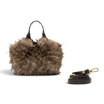 Borsa Dua ecopelliccia espresso piccola Gianni Chiarini 