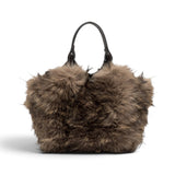 Borsa Dua ecopelliccia espresso piccola Gianni Chiarini 