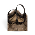 Borsa Dua ecopelliccia espresso piccola Gianni Chiarini 