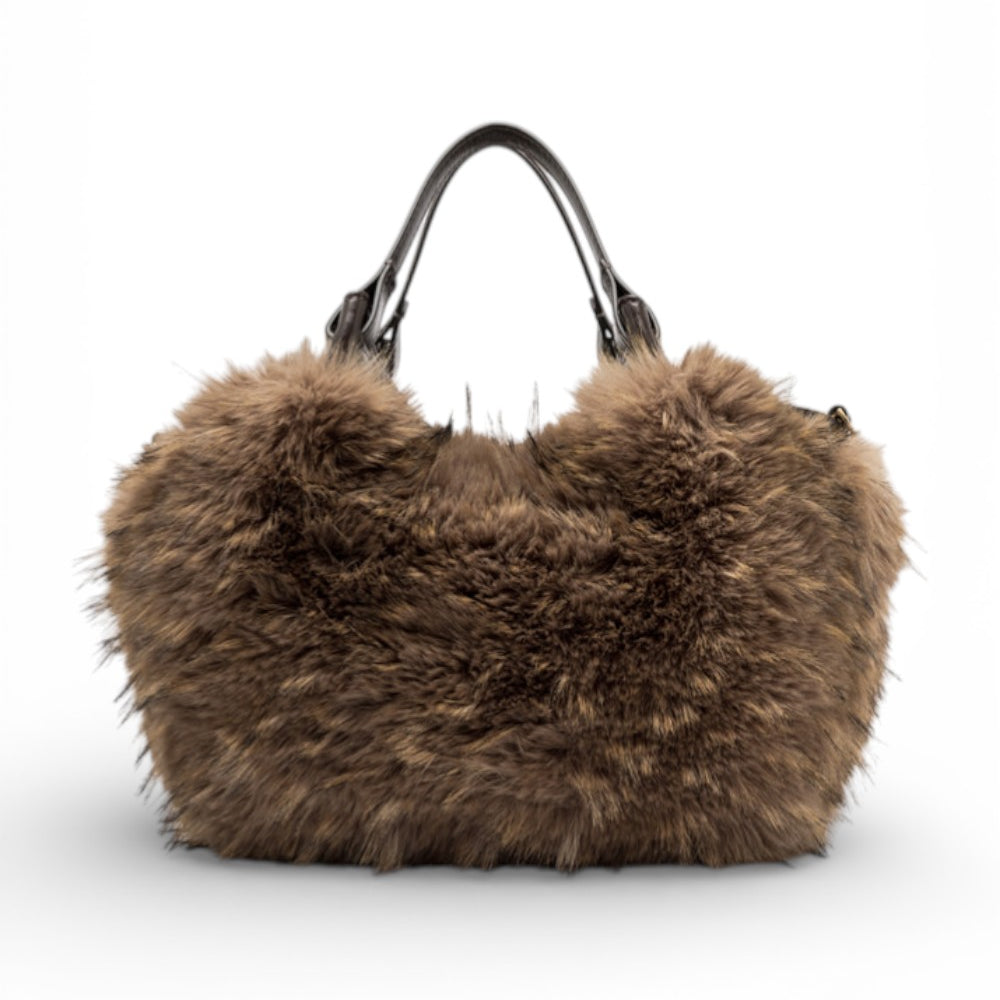 Borsa Dua ecopelliccia media espresso Gianni Chiarini 