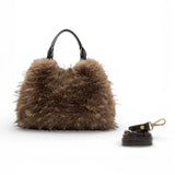 Borsa Dua ecopelliccia media espresso Gianni Chiarini 