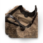 Borsa Dua ecopelliccia media espresso Gianni Chiarini 