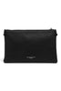 Hermy black leather clutch bag