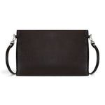 Borsa pochette Hermy pelle espresso 