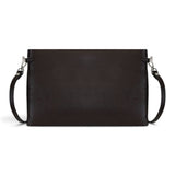 Borsa pochette Hermy pelle espresso 