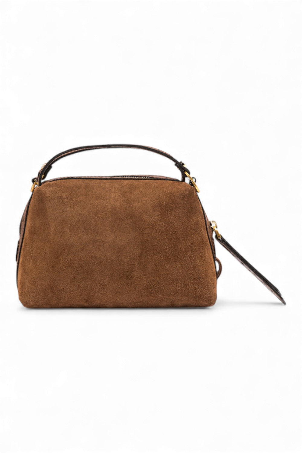 Borsa tracolla Alifa mini suede cognac 