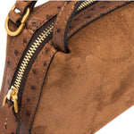 Borsa tracolla Alifa mini suede cognac 