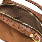 Borsa tracolla Alifa mini suede cognac 