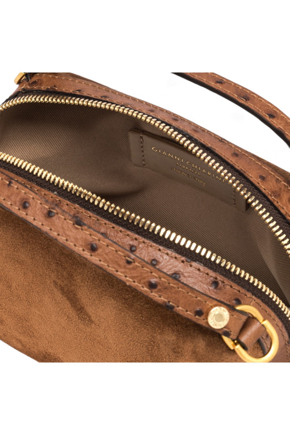 Borsa tracolla Alifa mini suede cognac 