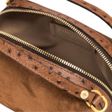 Borsa tracolla Alifa mini suede cognac 