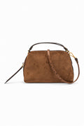 Borsa tracolla Alifa mini suede cognac