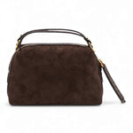 Borsa tracolla Alifa mini suede moka<BR/> 