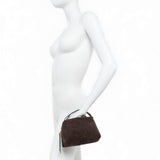Borsa tracolla Alifa mini suede moka<BR/> 