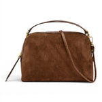 Borsa tracolla Alifa suede cognac 