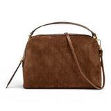 Borsa tracolla Alifa suede cognac 