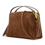 Borsa tracolla Alifa suede cognac 