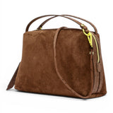 Borsa tracolla Alifa suede cognac 