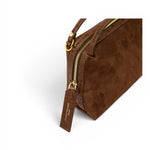 Borsa tracolla Alifa suede cognac 