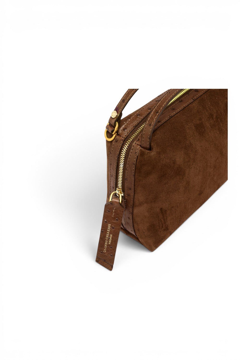 Borsa tracolla Alifa suede cognac 