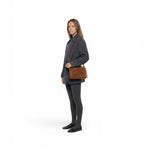 Borsa tracolla Alifa suede cognac 
