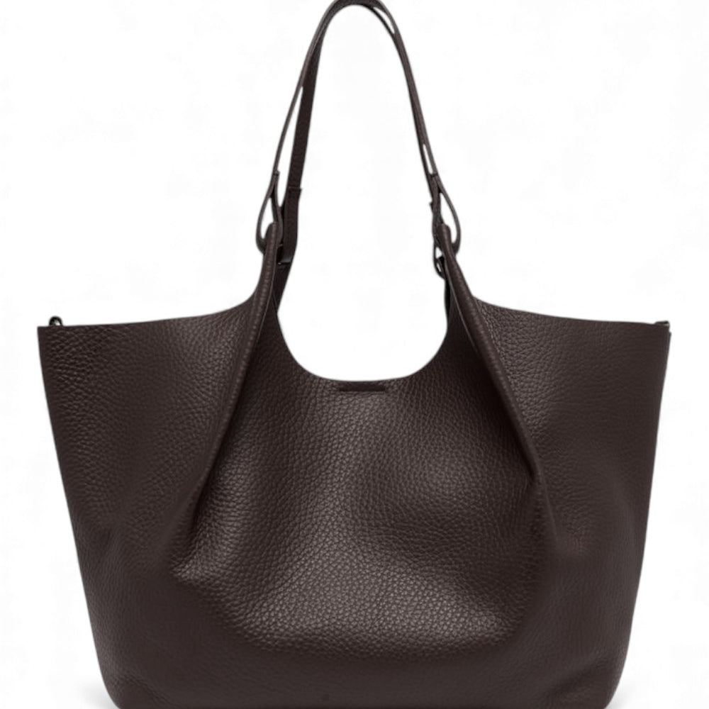 Borsa sacca grande Dua pelle espresso 