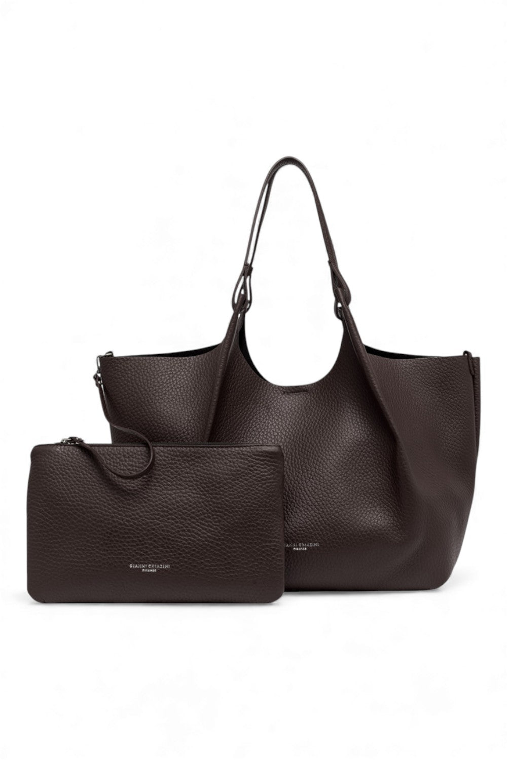 Borsa sacca grande Dua pelle espresso 