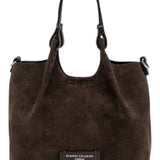 Borsa mini Dua suede moka 