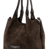 Borsa mini Dua suede moka 