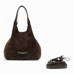 Borsa mini Dua suede moka 