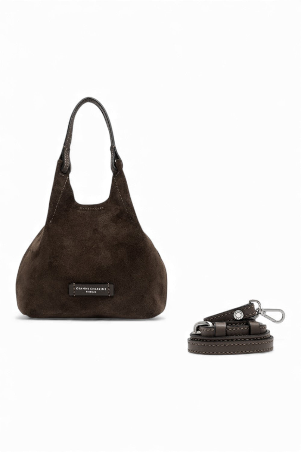 Borsa mini Dua suede moka 