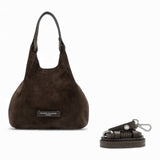 Borsa mini Dua suede moka 
