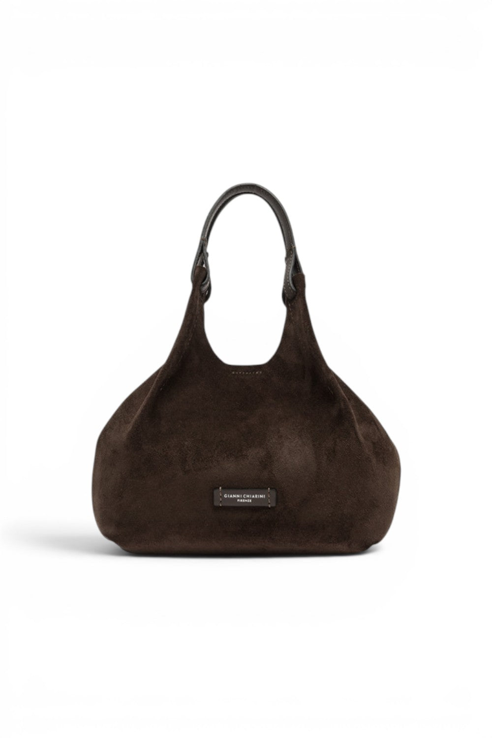 Borsa media Dua suede moka 