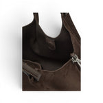 Borsa media Dua suede moka 