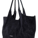 Borsa grande Dua suede notturno 
