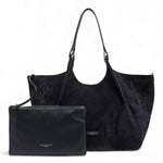 Borsa grande Dua suede notturno 