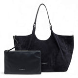 Borsa grande Dua suede notturno 