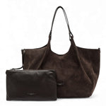 Borsa grande Dua suede notturno 