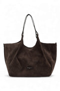 Borsa grande Dua suede notturno
