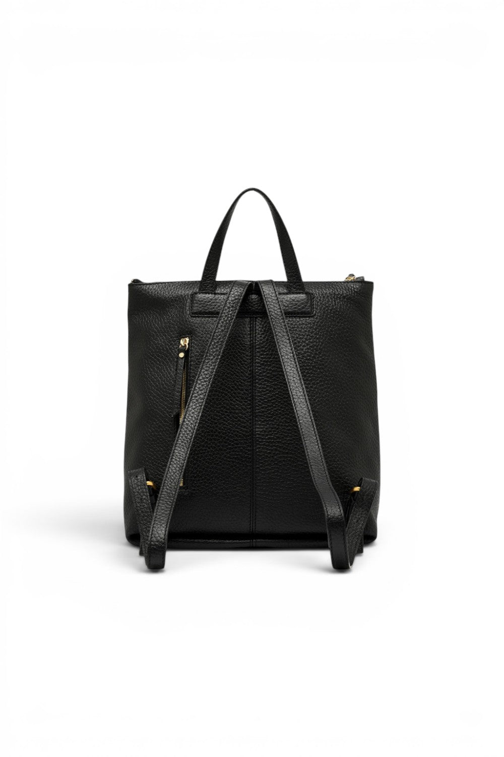 Borsa zaino Sandra grande pelle nera 