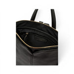 Borsa zaino Sandra grande pelle nera 