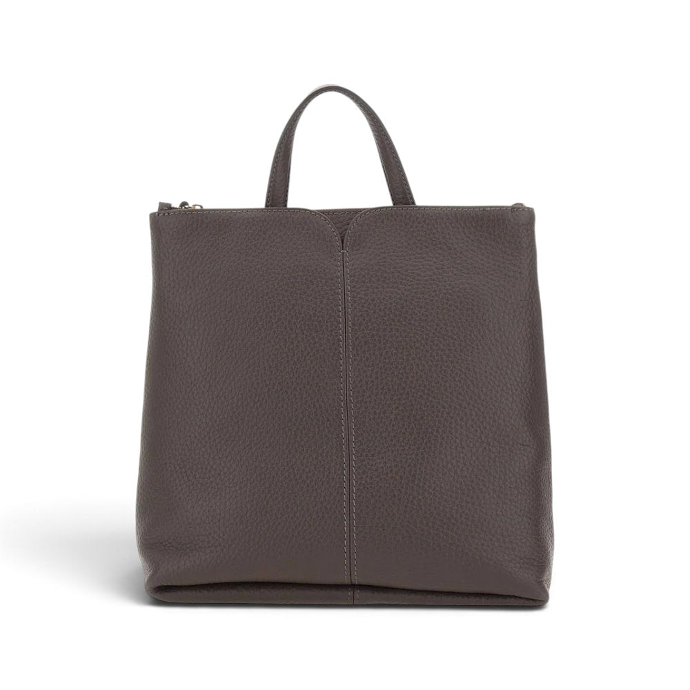 Borsa zaino Sandra grande pelle espresso 