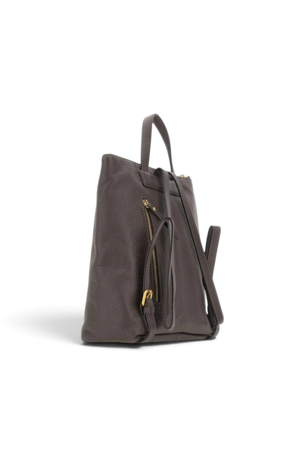 Borsa zaino Sandra grande pelle espresso 