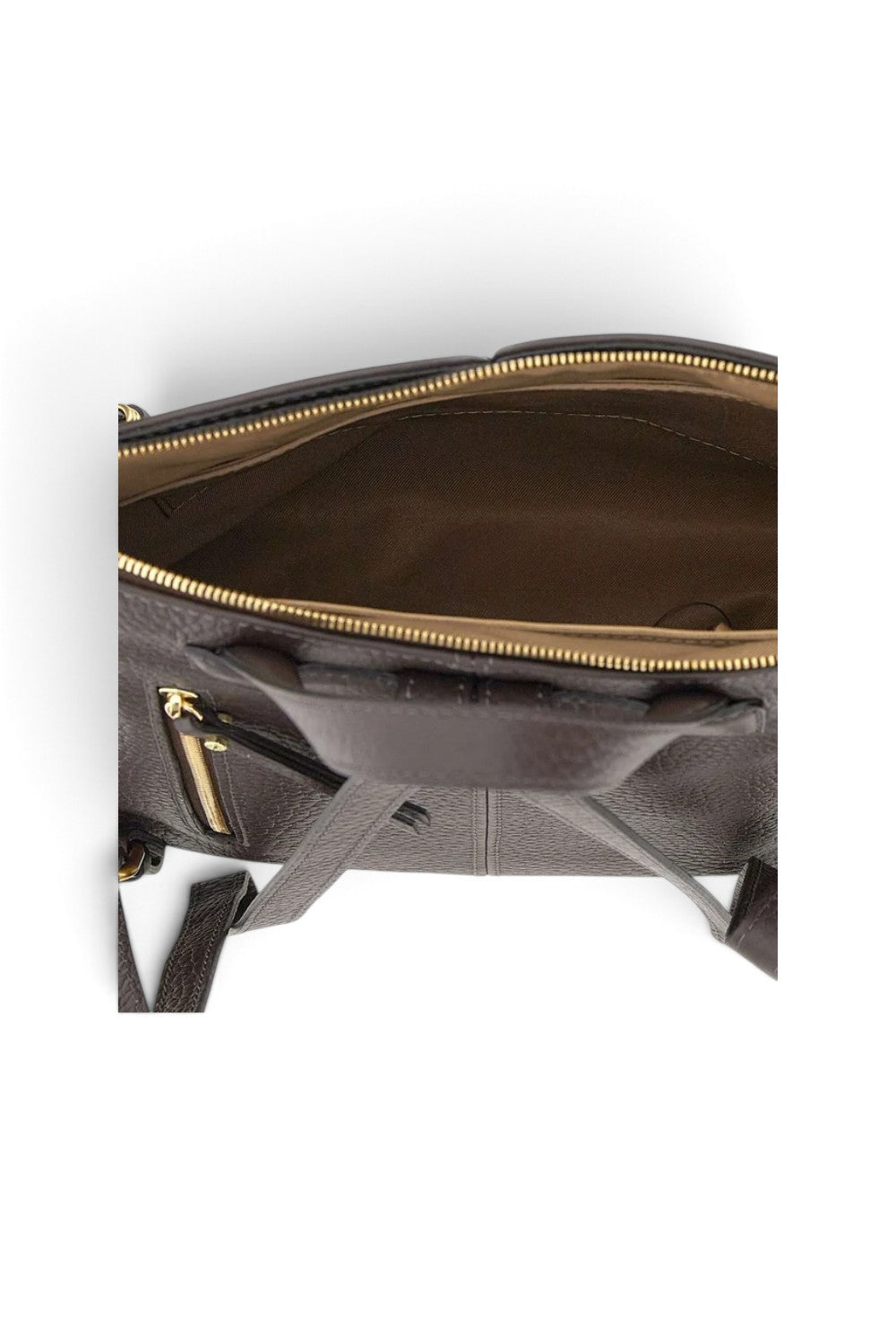 Borsa zaino Sandra grande pelle espresso 
