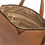 Borsa zaino Sandra grande pelle noce 
