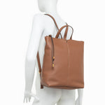 Borsa zaino Sandra grande pelle noce 