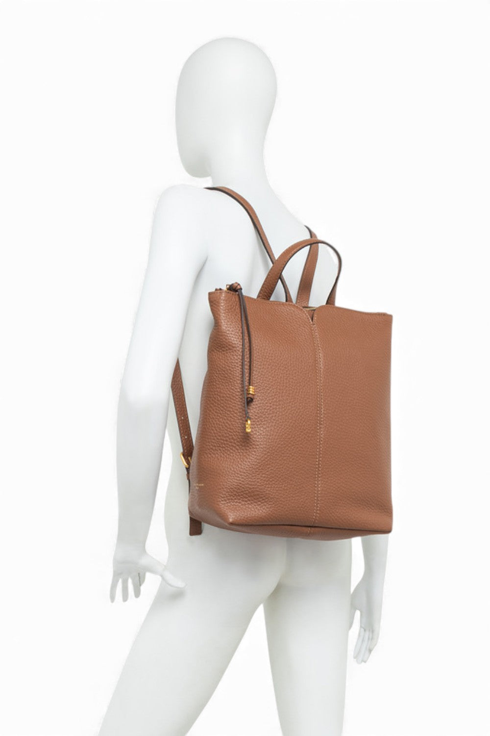 Borsa zaino Sandra grande pelle noce 