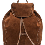 Borsa zaino Violette suede cognac 
