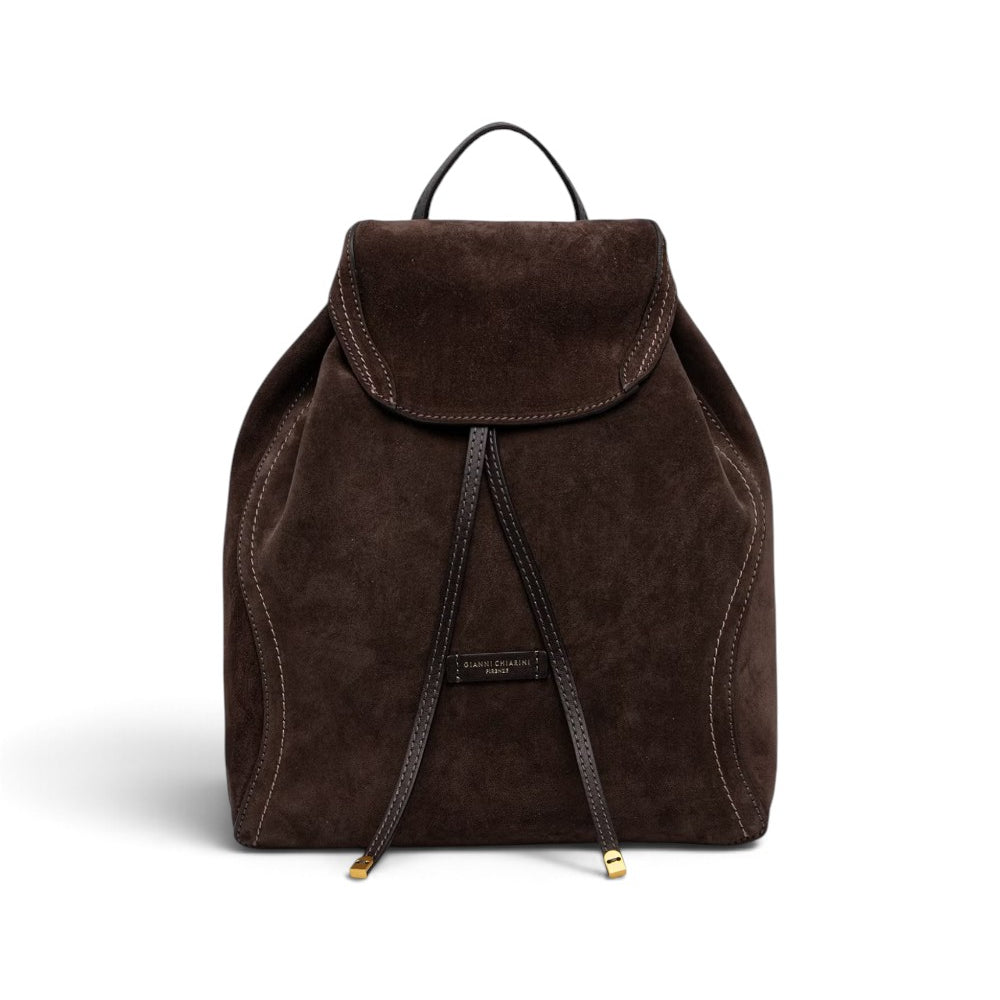 Borsa zaino Violette suede moka 